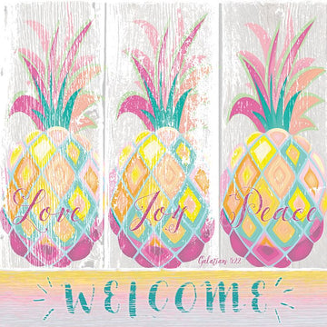 Napkin: Welcome Pineapples (Love, Joy, Peace)